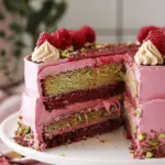 Raspberry Pistachio Cake