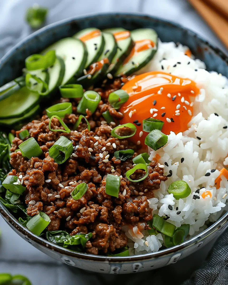 Korean Ground Beef Bowl: Easy and Flavorful Weeknight Dinner