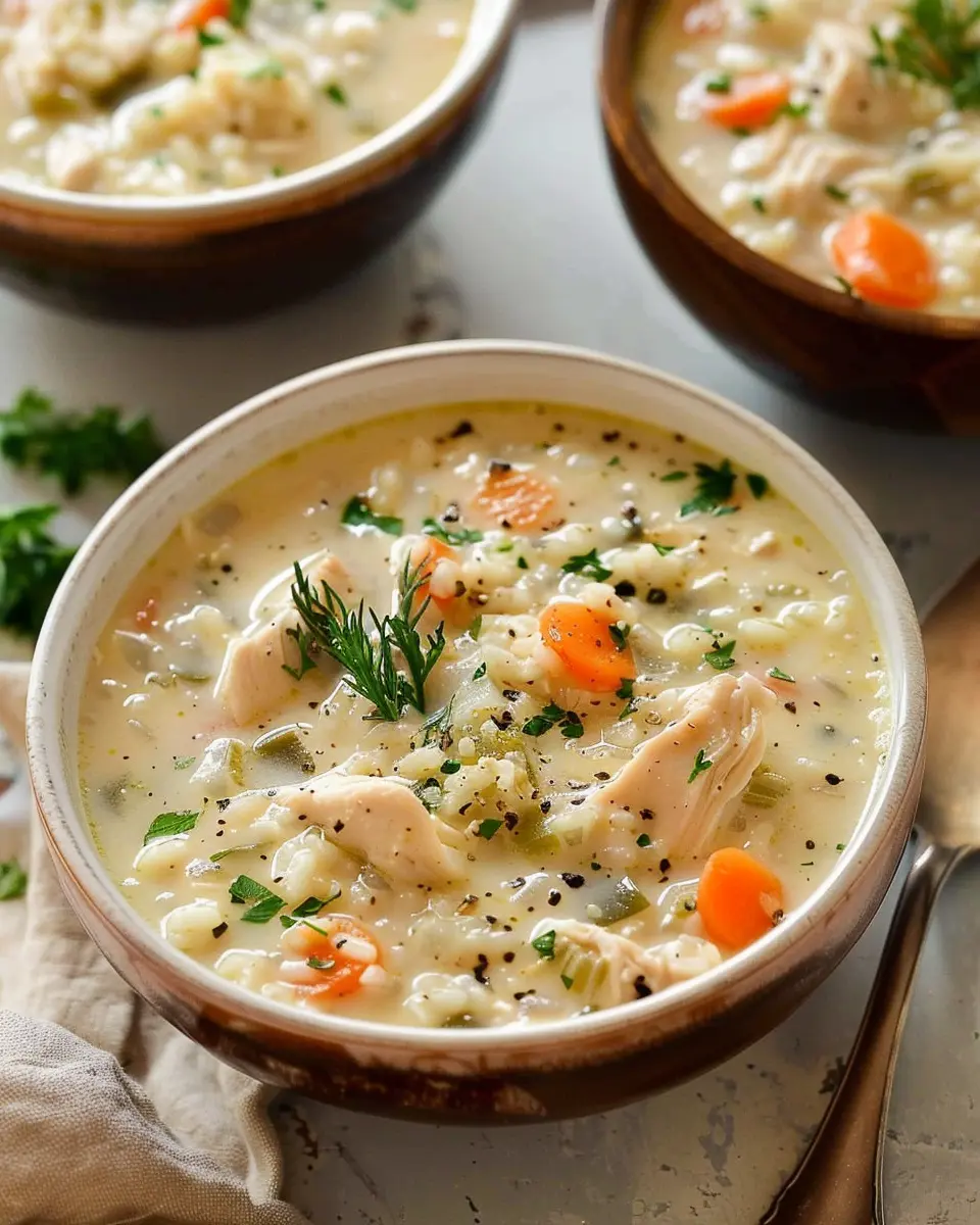 Creamy Chicken and Rice Soup: The Best Comfort Food Recipe