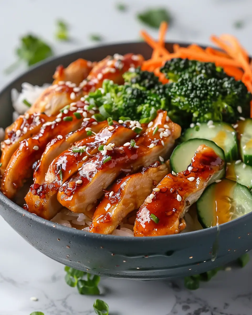 Healthy Sticky Chicken Bowls: Easy Recipe for Flavorful Meals