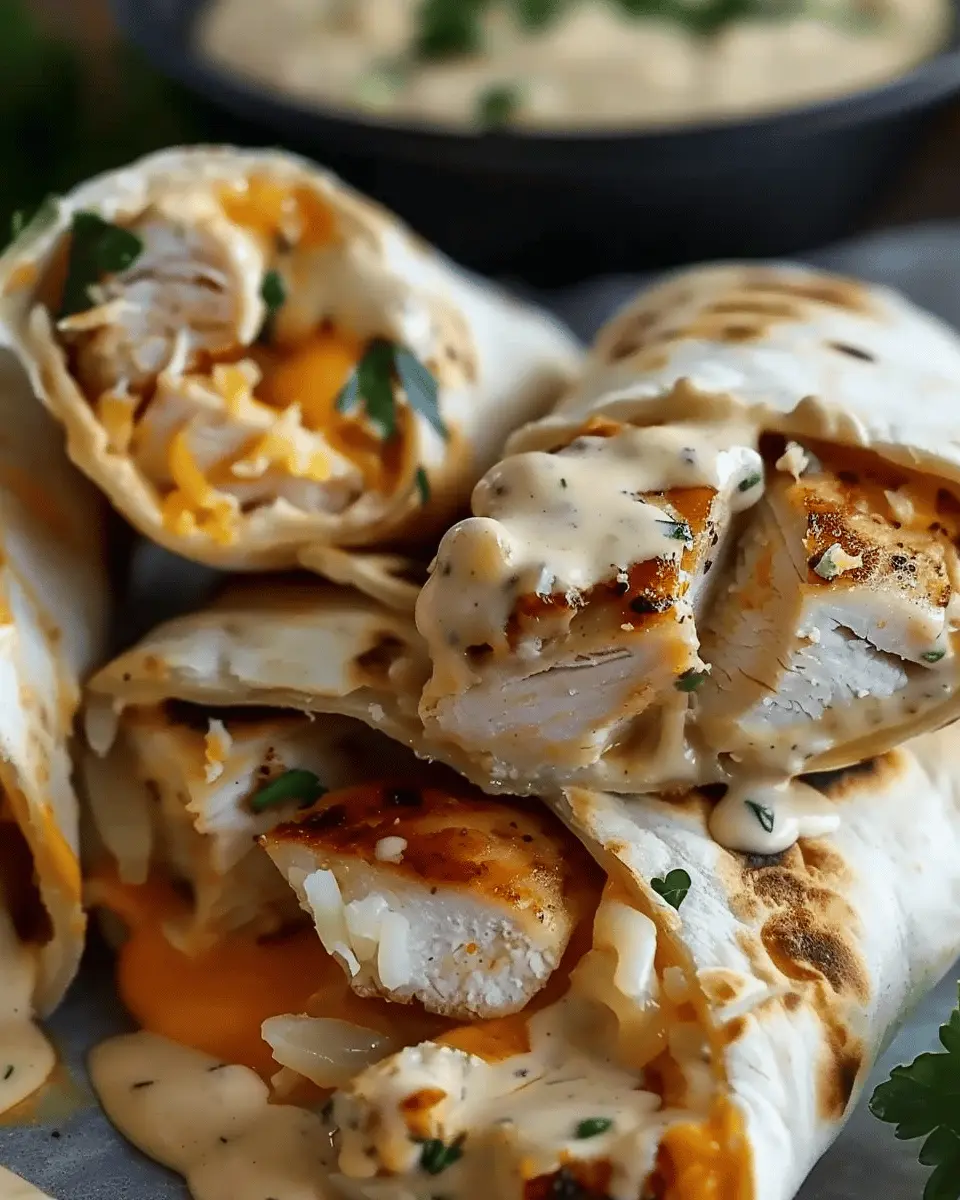 Cheesy Garlic Chicken Wraps: Easy Garlic Flavor for Everyone