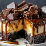 Caramel Brownie Cheesecake