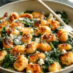 Crispy Gnocchi With Spinach And Feta