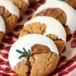 White Chocolate Dipped Ginger Cookies