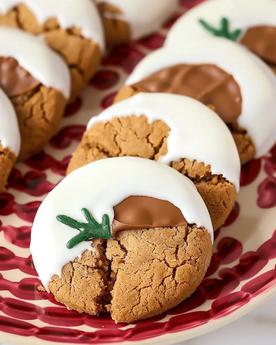 White Chocolate Dipped Ginger Cookies: The Best Festive Treat