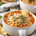Crockpot Chicken Parmesan Soup