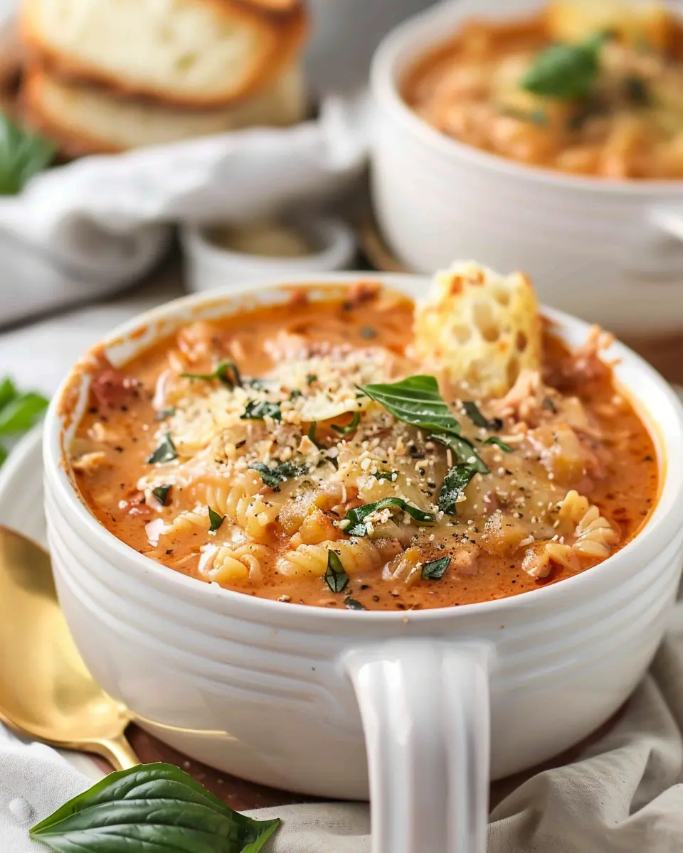 Crockpot Chicken Parmesan Soup: Easy Comfort Food Delight