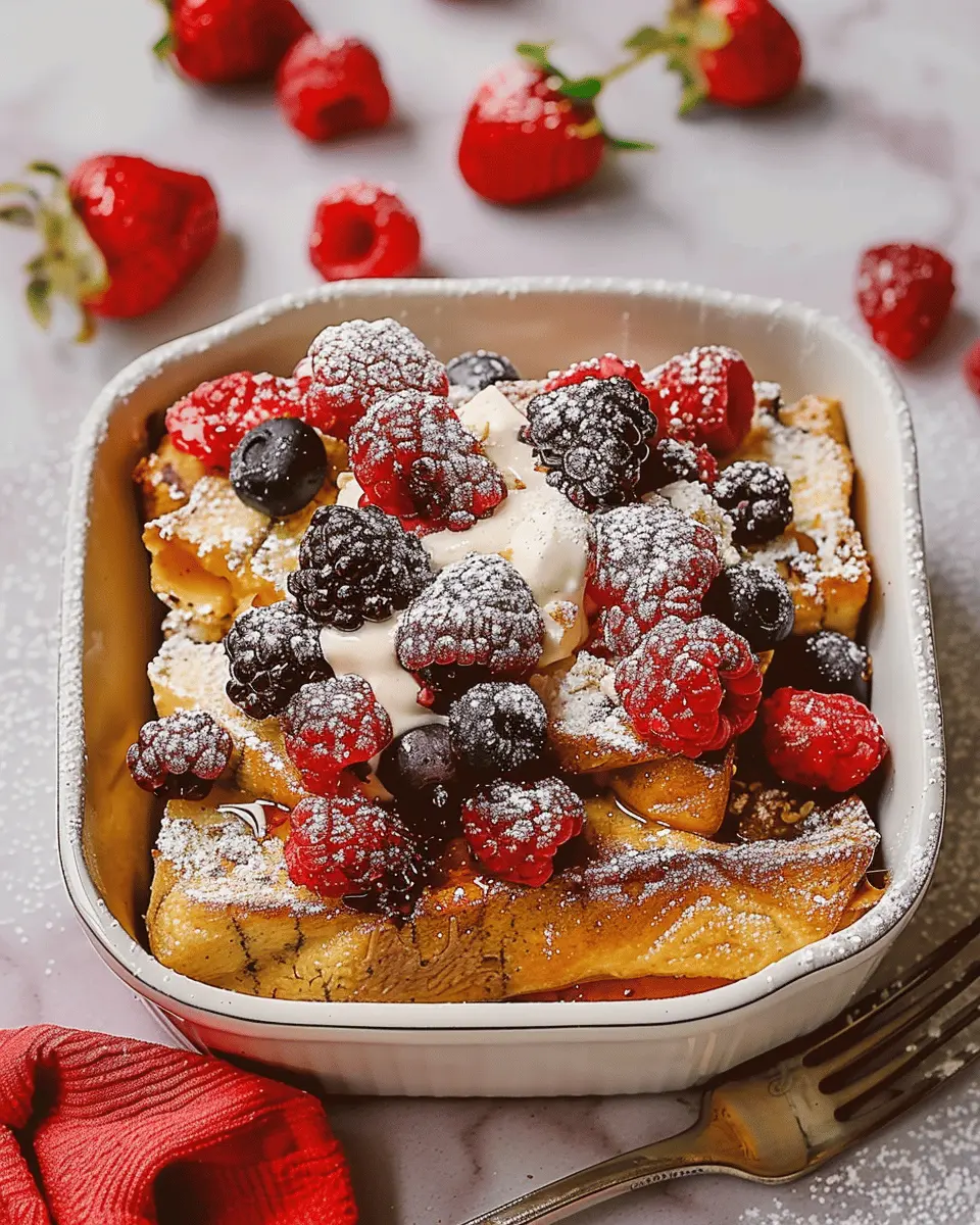Berries and Cream French Toast Casserole: The Indulgent Morning Treat