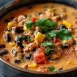 High Protein Creamy Taco Soup