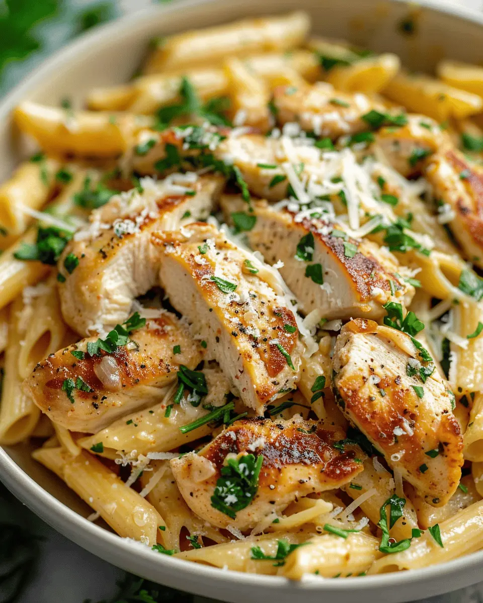 Healthy Garlic Parmesan Chicken Pasta Recipe for Quick Weeknight Dinners