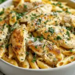 Healthy Garlic Parmesan Chicken Pasta Recipe