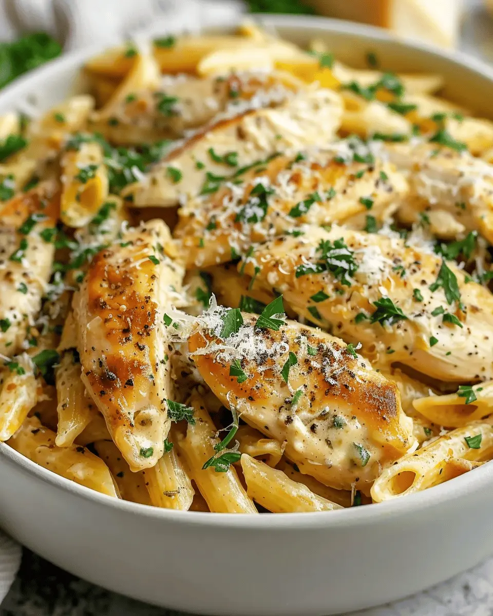 Healthy Garlic Parmesan Chicken Pasta: Easy Comfort Food Delight