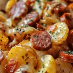Cheesy Ranch Potatoes and Smoked Sausage