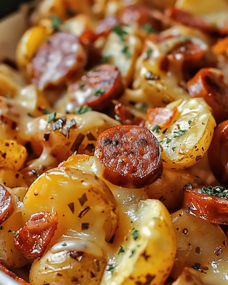 Cheesy Ranch Potatoes and Smoked Sausage for Comforting Nights