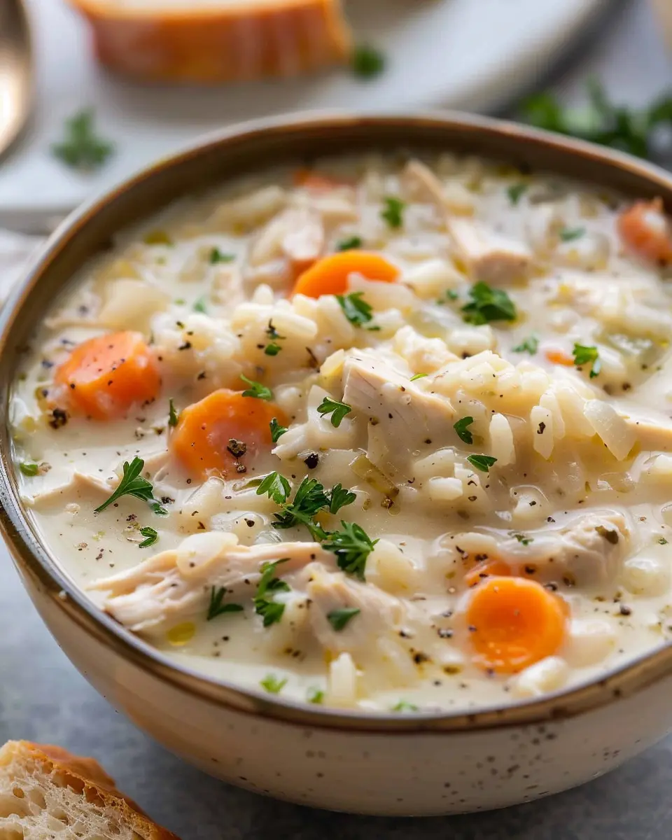 Creamy Chicken and Rice Soup: Indulge in Homemade Comfort