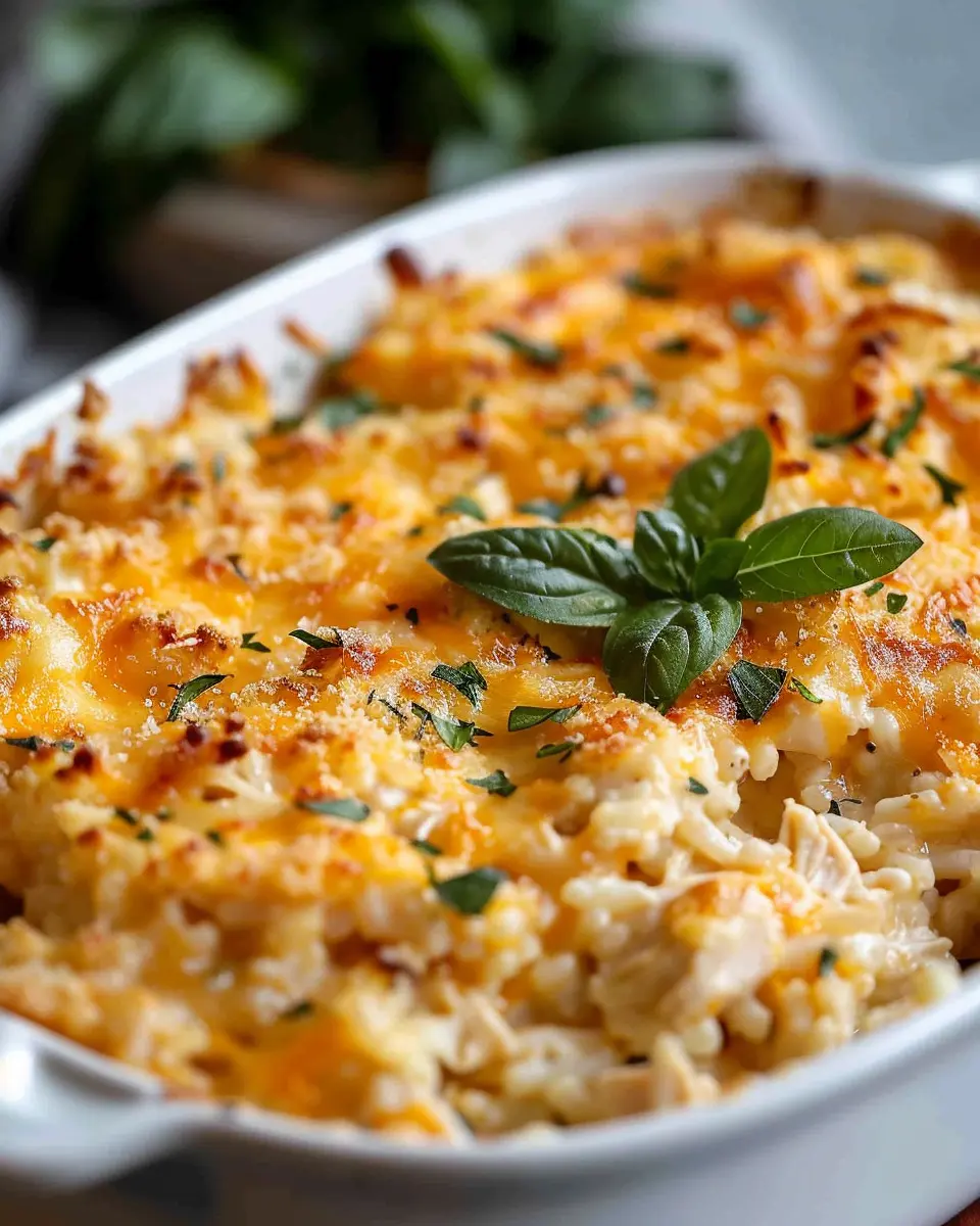 Cheesy Chicken and Rice Casserole: A Simple, Comforting Delight