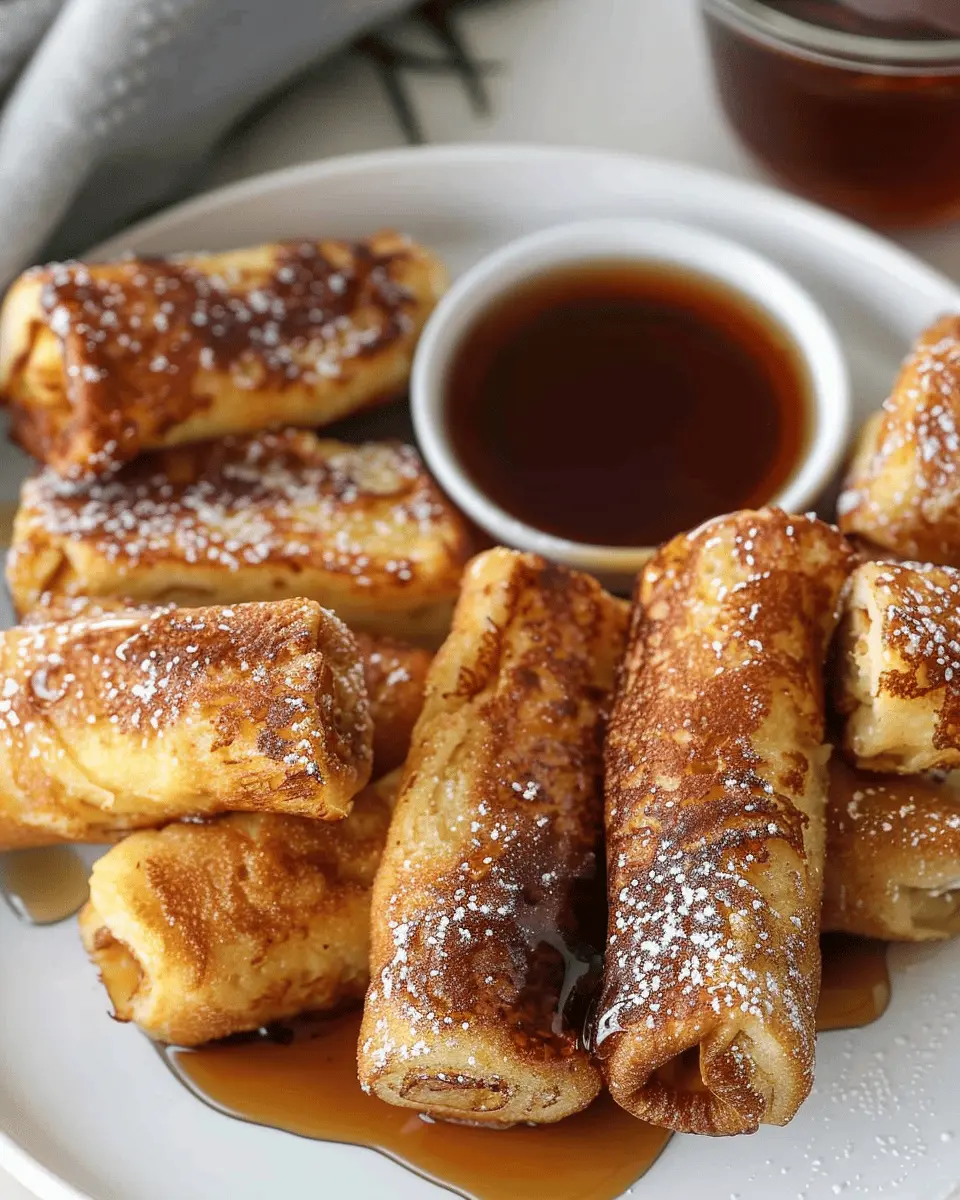 French Toast Roll-Ups: Easy Indulgence with Turkey Bacon &amp; Chicken Ham