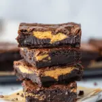 Peanut Butter Stuffed Brownies