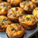 High-Protein Pancake Sausage Mini Muffins