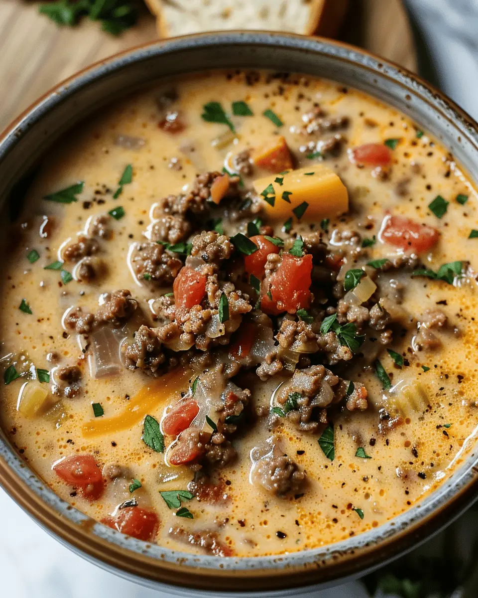 Crockpot Cheeseburger Soup: Indulgent Comfort Food Made Easy