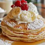 Sweet Coconut Cream Pancakes