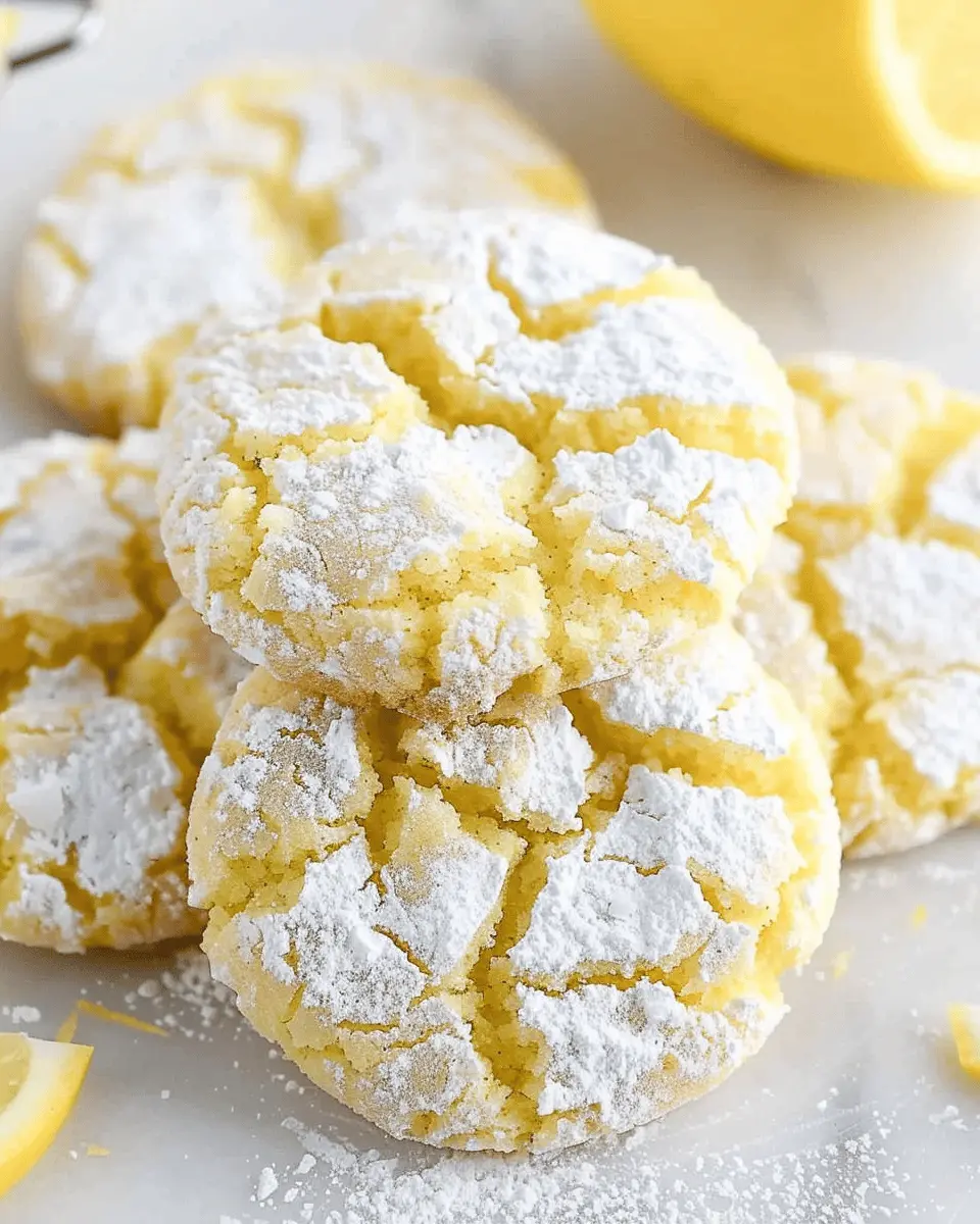 Lemon Crinkle Cookies: The Best Easy Recipe for Bright Flavor