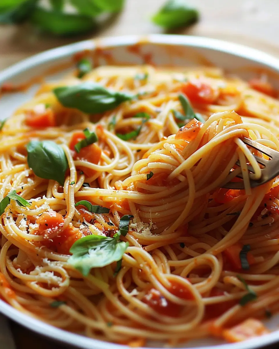 Basil Spaghetti with Turkey Bacon: A Fresh and Easy Delight