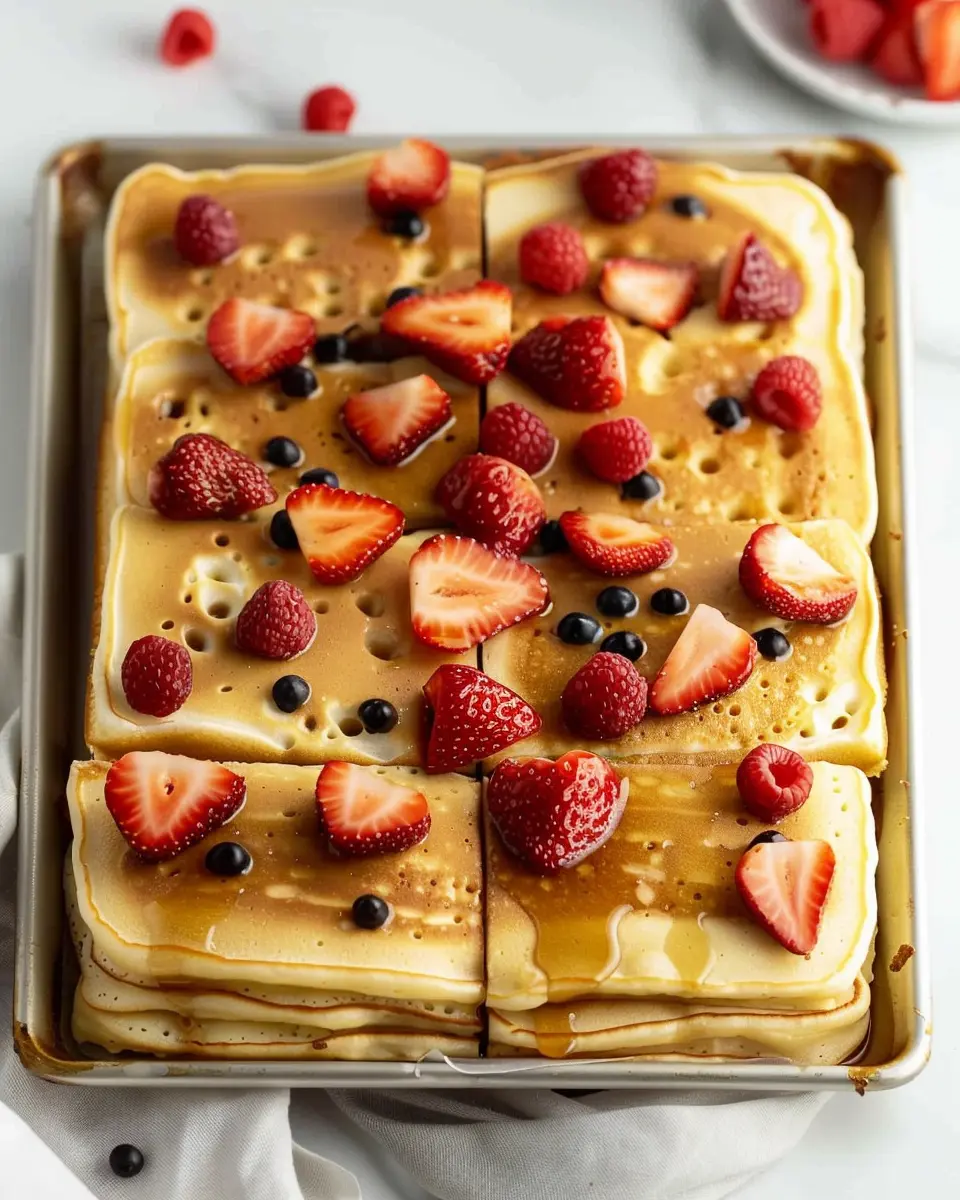Quick and Easy Sheet Pan Pancakes: Indulgent Breakfast for All
