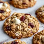 White Chocolate Oatmeal Cranberry Cookies