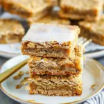 Iced Oatmeal Cookie Bars