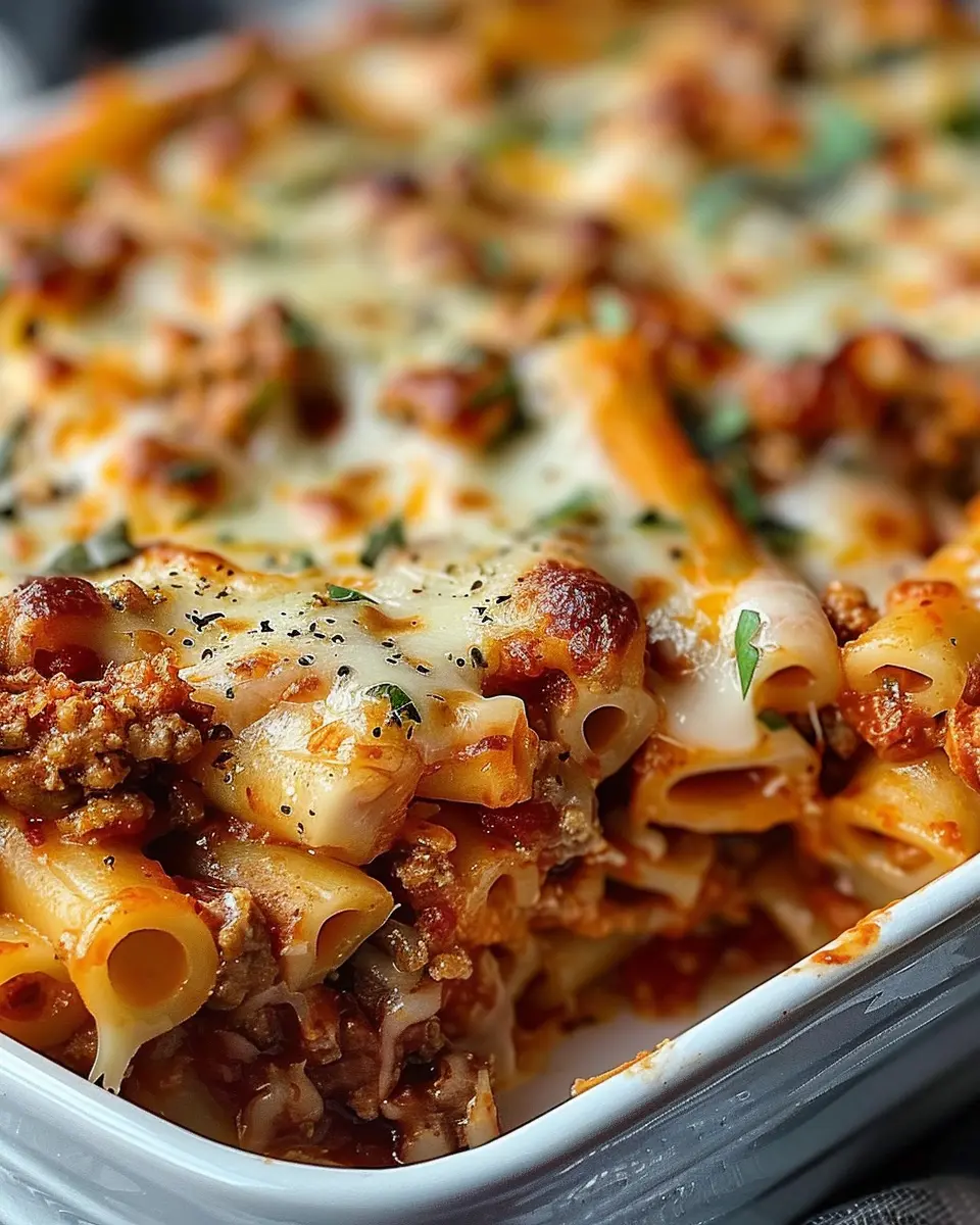 Million Dollar Baked Ziti: Indulgent Comfort with Turkey Bacon