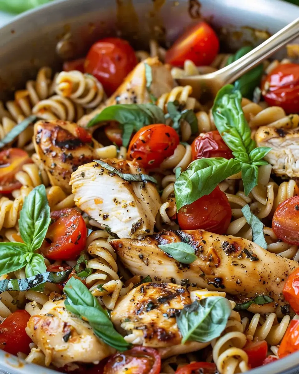 Chicken Caprese Pasta: Easy Recipe with Turkey Bacon Twist