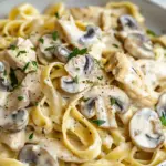 Creamy Chicken and Mushroom Tagliatelle