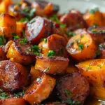 Honey Garlic Sausage Sweet Potatoes