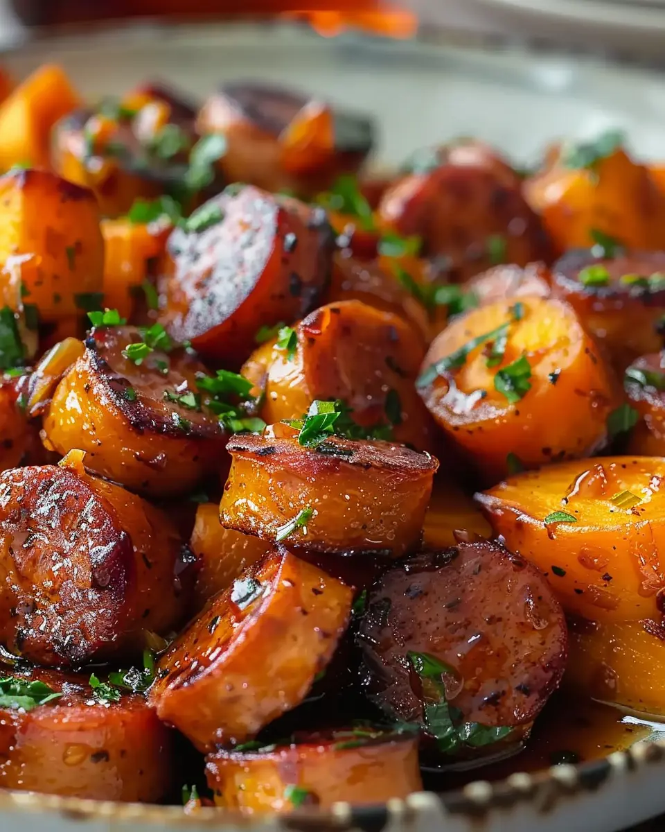 Honey Garlic Sausage Sweet Potatoes: The Best Comfort Dish