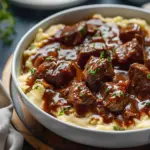 Dump and Start Instant Pot Beef Tips and Gravy