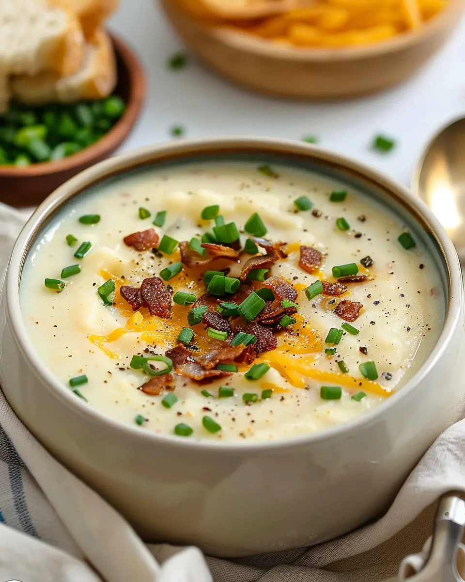 Baked Potato Soup: Easy Comfort Food with Turkey Bacon Delight