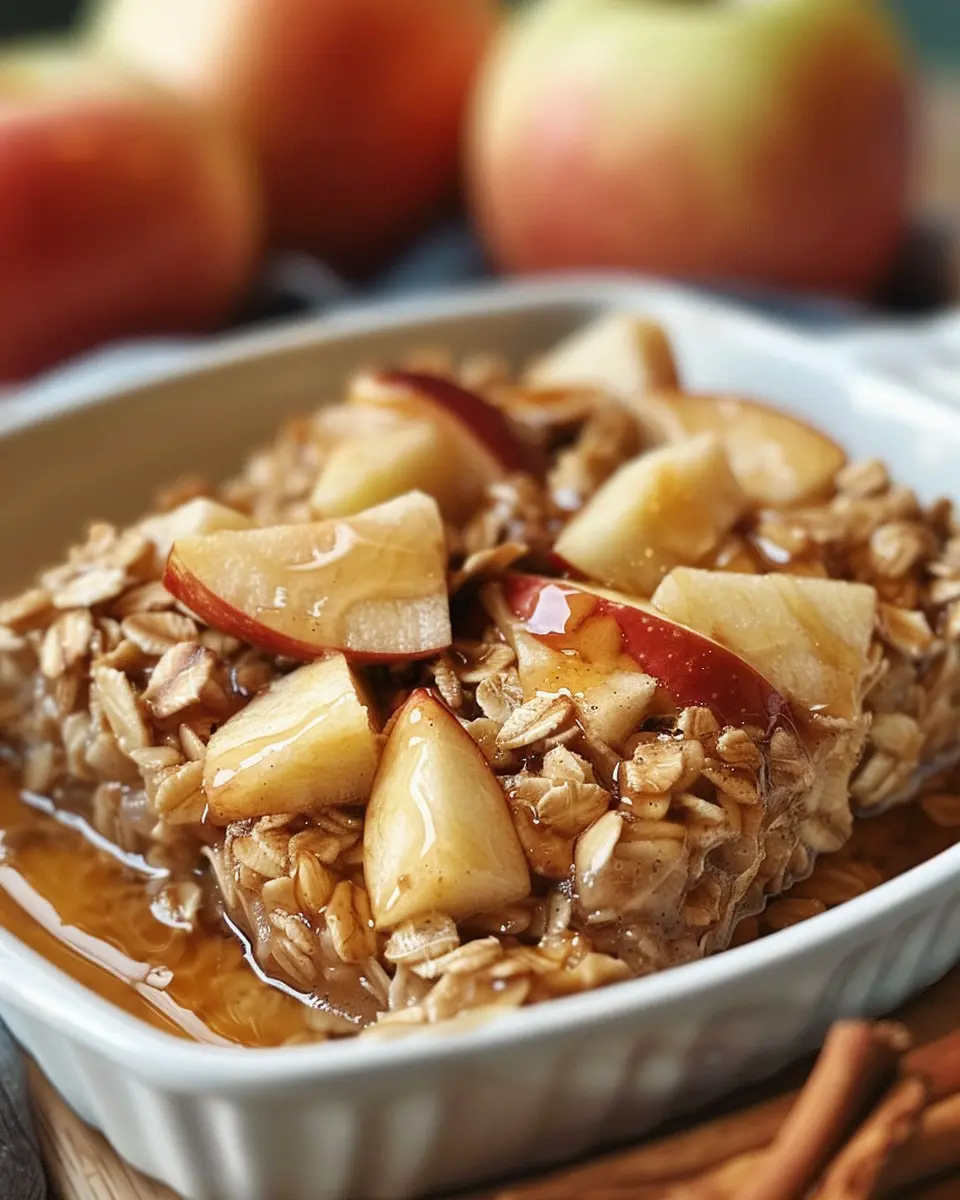 Amish-Style Apple and Cinnamon Baked Oatmeal: An Easy Morning Delight