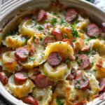Crock pot Pierogi Casserole with Kielbasa Recipe