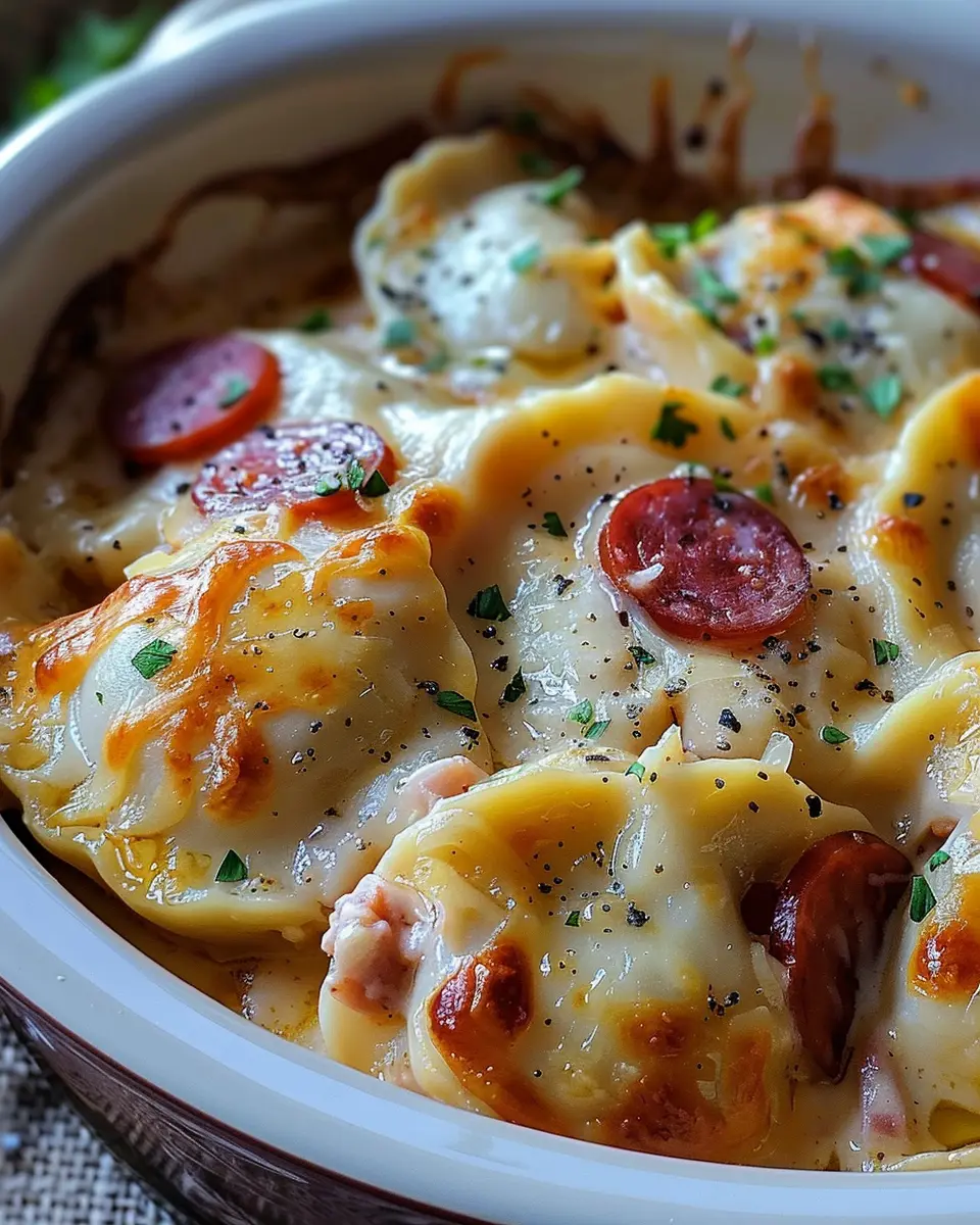 Crockpot Pierogi Casserole with Kielbasa: Easy Comfort Food Delight