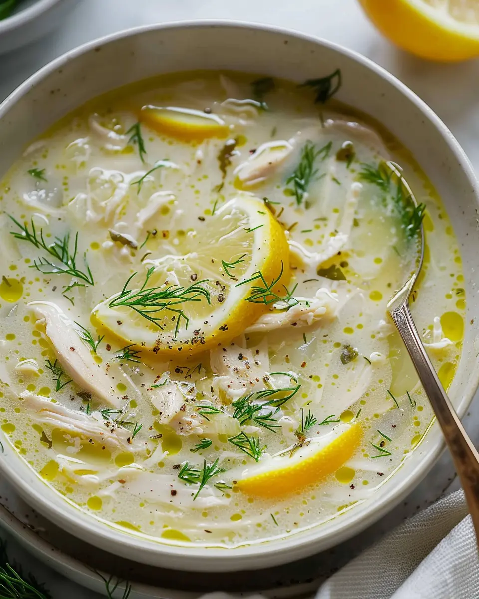 Greek Lemon Chicken Soup: A Comforting and Zesty Delight
