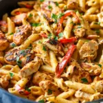 One Pot Creamy Cajun Chicken Pasta