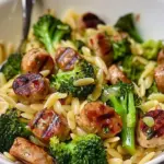 Chicken Sausage and Broccoli Orzo