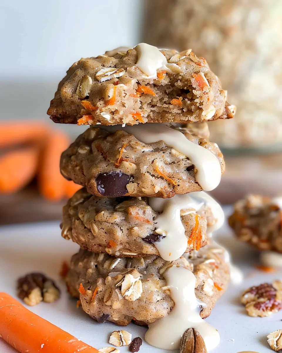 Carrot Cake Oatmeal Breakfast Cookies: The Best Healthy Treats