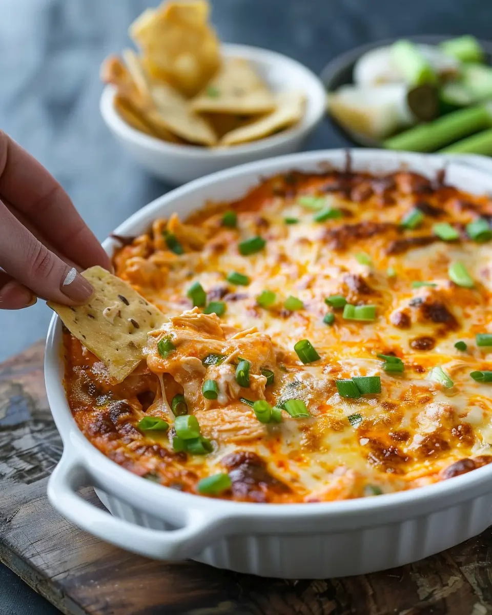 The Best Buffalo Chicken Dip Recipe with Turkey Bacon Twist