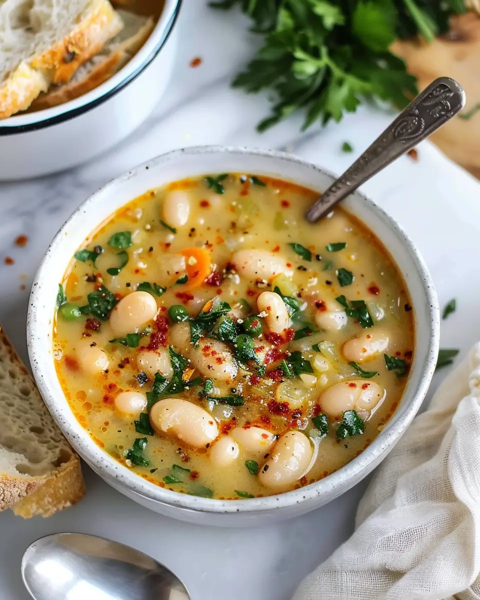 Tuscan White Bean Soup: Easy &amp; Hearty Turkey Bacon Delight
