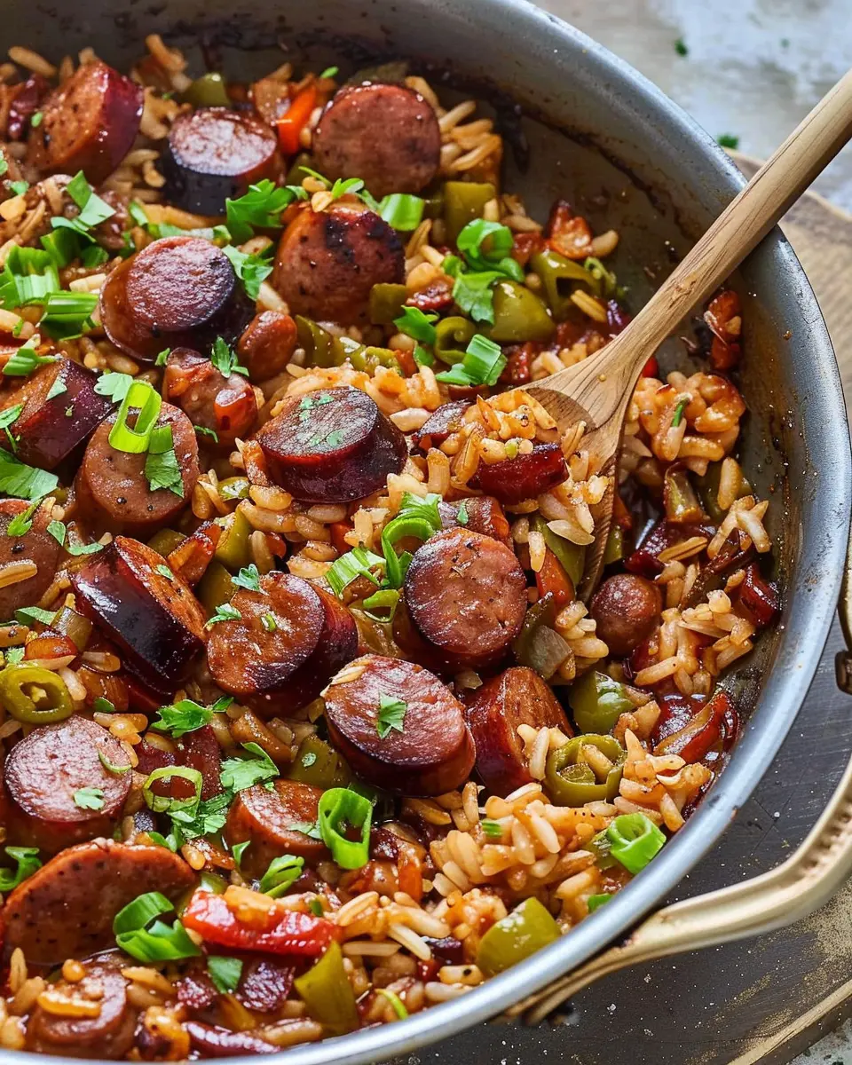 Cajun Sausage and Rice Skillet: A Quick and Flavorful Meal