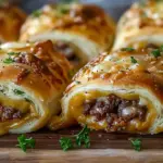 Perfect Garlic Butter Cheeseburger Rollups