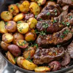 Garlic Butter Steak and Potatoes Skillet