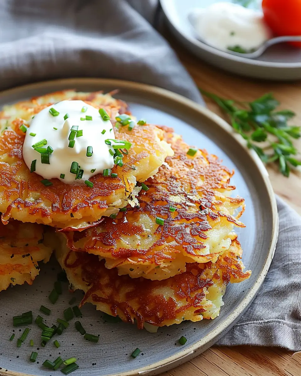 German Potato Pancakes: Easy Recipe with Turkey Bacon Delight